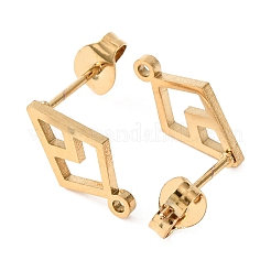 Ионное покрытие (ip) 304 нержавеющая сталь гвоздики фурнитура для сережек STAS-I206-27G-1