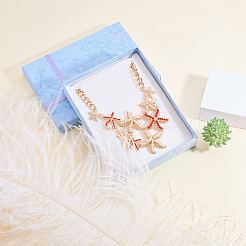 Сплав с нагрудниками заявление ожерелья NJEW-PH0001-06