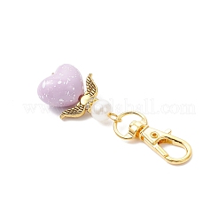 Подвеска в виде ангела-сердца из непрозрачного акрила&nbsp;HJEW-JM04437