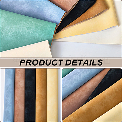 7 шт. 7-х цветная матовая ПВХ-ткань под кожу DIY-CL0002-20B