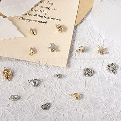 12 комплект 12 стиля латунных магнитных застежек FIND-TA0002-20