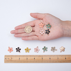 Подвески из эмалевого сплава с покрытием из легкого золота&nbsp;PALLOY-SC0002-44