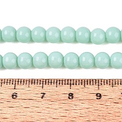 Chapelets de perles en verre opaque de couleur unie&nbsp;X-GLAA-T032-P6mm-21