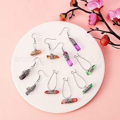 Bausatz für Ohrringe aus rohen Steinperlen zum Selbermachen&nbsp;DIY-SZ0007-71