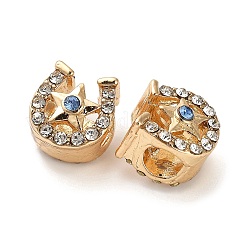 Legierung Rhinestone European Beads&nbsp;FIND-Q115-06G