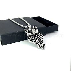 Ожерелья из нержавеющей стали с подвеской в виде совы в стиле скандинавского викинга EO3568