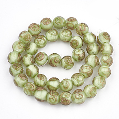 Бусины ручной работы бусины золотого песка&nbsp;LAMP-T006-06J