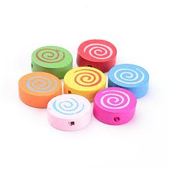 Смешанные бессвинцовые бусины из натурального дерева X-TB111Y