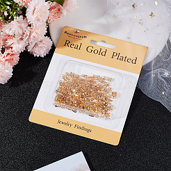 150 шт. 3-х размеров латунные наконечники для бусин KK-BBC0009-14