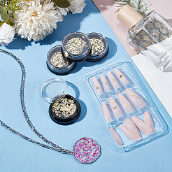 4 коробка 4 стиля латунных кабошонов MRMJ-OC0003-94