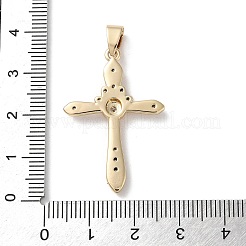 Латунные микропаве прозрачные подвески с фианитом&nbsp;KK-A212-09A-G