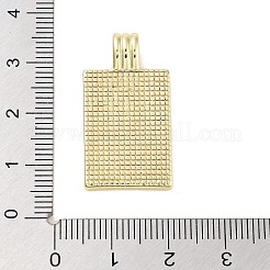 Настоящие позолоченные подвески из латуни с покрытием из 18-каратной эмали&nbsp;KK-M293-43G-01