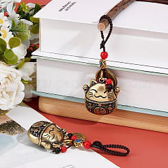 2 pendentif décoratif en laiton&nbsp;HJEW-FH0001-72