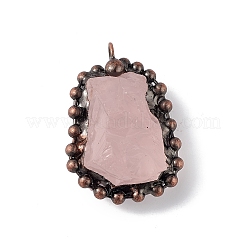 Природного розового кварца подвески&nbsp;G-F739-10R-05