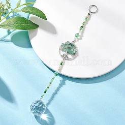 Стекло каплевидное окно висит ловцы солнца HJEW-JM04544-01