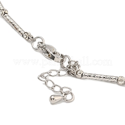 Стойка для покрытия латуни нагрудные ожерелья для женщин NJEW-C059-09G-05