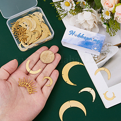 33 шт. 9 стиля латунных люстровых компонентов FIND-HS0001-81