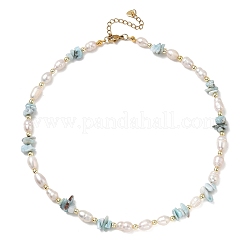 Collares de perlas de agua dulce cultivadas en agua dulce&nbsp;NJEW-JN06665-01