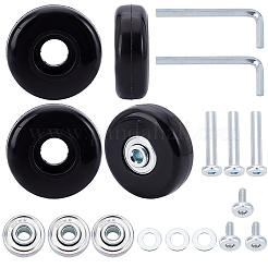 Комплект для замены колес для бесшумного багажа из износостойкого пластика и железа&nbsp;AJEW-WH20070-096