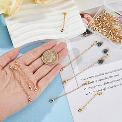 24 шт. 6-х стильный латунный удлинитель цепи кабеля KK-GO0001-56