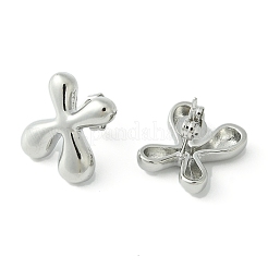 Pendientes de latón chapado en rack&nbsp;EJEW-S222-01P-X