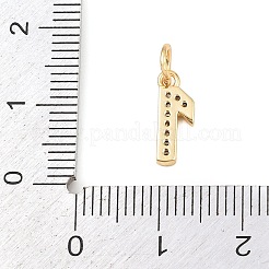 Латунные микропаве прозрачные кубические циркониевые подвески KK-G544-04G