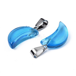 Прозрачный лак окрашенные стеклянные подвески&nbsp;LS-GLAA-N035-021-F03