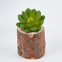 5 шт. 5 стиля подсвечников из натурального дерева AJEW-OC0002-07