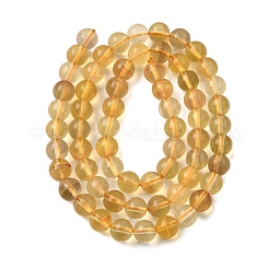 Естественный желтый флюорит бисер нитей G-F799-B03-6mm