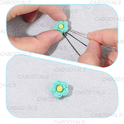 60 шт. 6-х цветные пуговицы с тремя отверстиями на пластиковой ножке&nbsp;BUTT-CY0001-26B