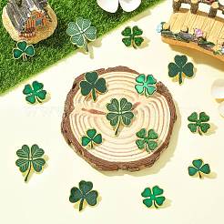 20 pieza de 5 estilos de broches de solapa de esmalte de aleación de trébol del Día de San Patricio para mochilas y ropa&nbsp;JEWB-CJ0003-65