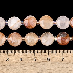 Натуральный красный гематоидный кварц / нити из железистого кварца G-F812-C06-01