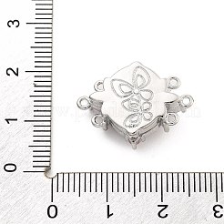 Латунные микро проложить кубического циркония магнитные застежки KK-C066-08P