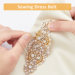 2 шт. сплав с украшением из стразов&nbsp;DIY-FH0006-82G