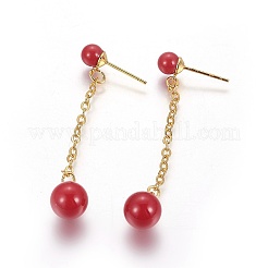 Латунные подвески и серьги с подвесками SJEW-F189-23A-G