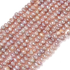 天然養殖淡水パールビーズ連売り  グレード2a++  ポテト  アザミ  3~3.5mm  穴：0.5mm  約124~125個/連  13.78''（35センチメートル）&nbsp;PA-CBAC463-21