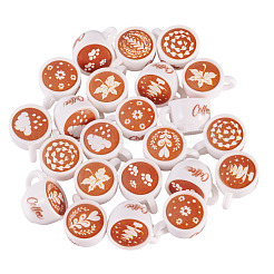 24 шт. 8-цветная миниатюра кукольного домика из смолы кофе DIY-TA0012-89