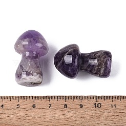 天然アメジストキノコのディスプレイ装飾  置物 家のデスクトップの装飾  35~37x21~22.5x21~22.5mm&nbsp;G-Q602-03L