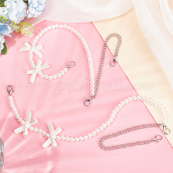 2 шт. регулируемые лямки для сумок из искусственного жемчуга с бисером DIY-AR0003-16C