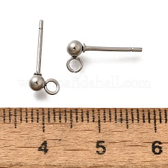 201 фурнитура для сережек-гвоздиков из нержавеющей стали&nbsp;STAS-R156-01P-01