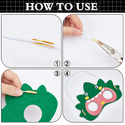 240 шт. 2-х цветные железные концы шнура&nbsp;FIND-GF0006-96