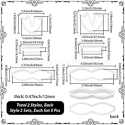 4 коробка 2 вида пластиковых форм&nbsp;DIY-SC0030-52A