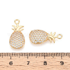 Подвески из латуни с прозрачным фианитом&nbsp;KK-T074-108G