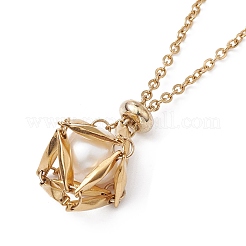 Ионное покрытие (ip) 304 нержавеющая сталь макраме мешочек пустой держатель камней для изготовления подвесок ожерелий NJEW-JN04441-01