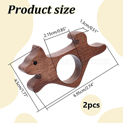 Daumenseitenhalter aus Holz&nbsp;AJEW-WH0077-119A