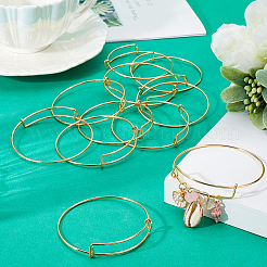 Изготовление 12шт стального регулируемого браслета AJEW-SC0002-G