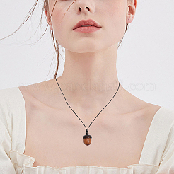 4 boîte à bijoux en bois avec pendentif en forme de gland&nbsp;WOOD-CA0001-69