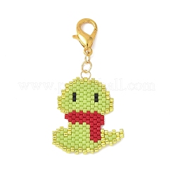 Змея миюки делика бисерные подвески украшения&nbsp;HJEW-MZ00199