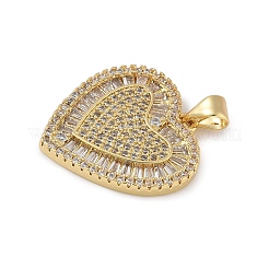 Латунные микро проложить кубического циркония подвески&nbsp;KK-H079-06G-03