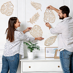 14 decorazione da parete in legno&nbsp;AJEW-WA0003-93